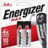 Energizer Max Battery, Size AA, Pack of 2 Blister Card