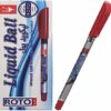 Roto liquid ball ballpoint pen, 0.7 mm, red - pack of 12