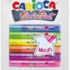 CARIOCA FABRIC PAINT tubes 6 color neon