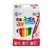 CARIOCA JOY SUPER WASHABLE FELT TIP PEN PACK OF 12