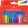 Faber Castell Triangular Wax Crayons pack of 12