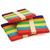 Wooden Ice Cream Sticks 50pcs (coloured )