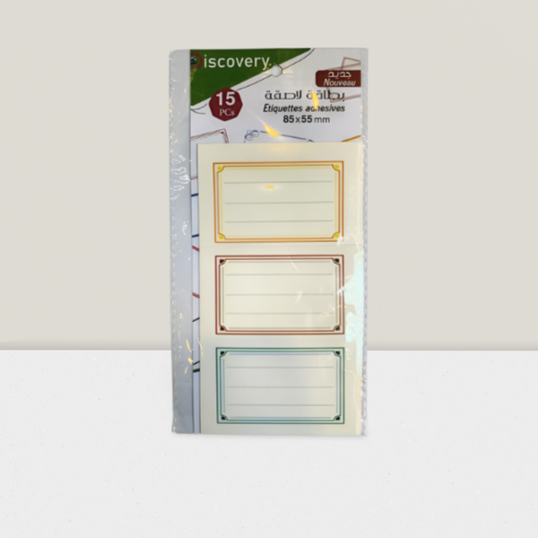 PACK OF COLORED Name TICKET  Sticker 1