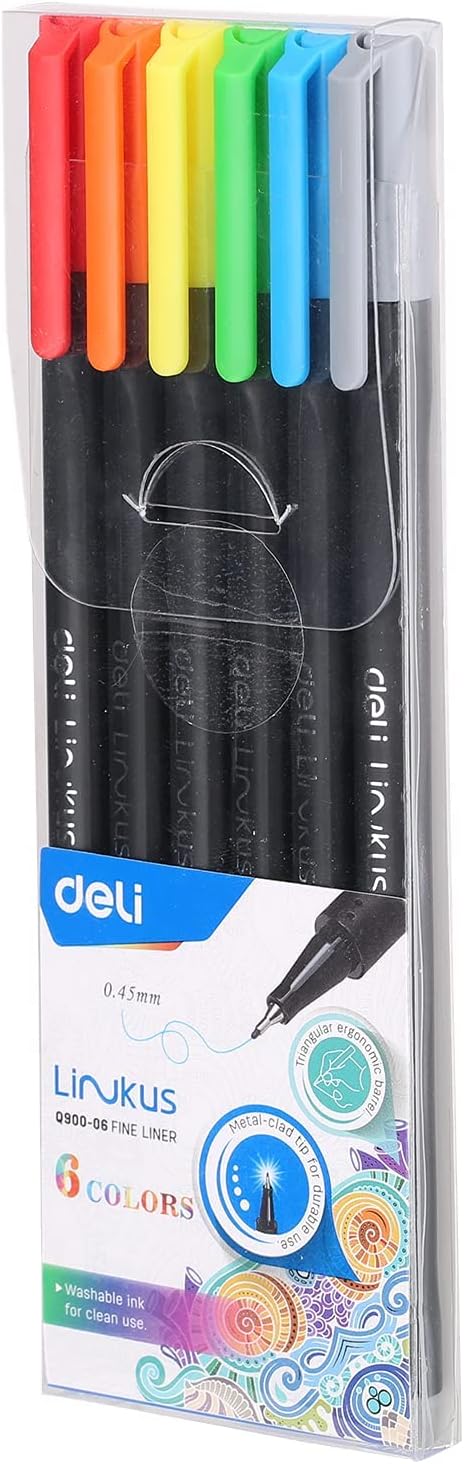 Deli fine liner (6 colors)