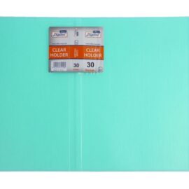 Display Book, 30 Pockets, A4 neon blue