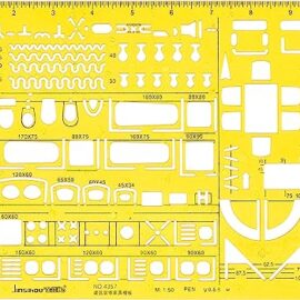 Jinsihou Plastic Architectural Furniture Drawing Template 1:50