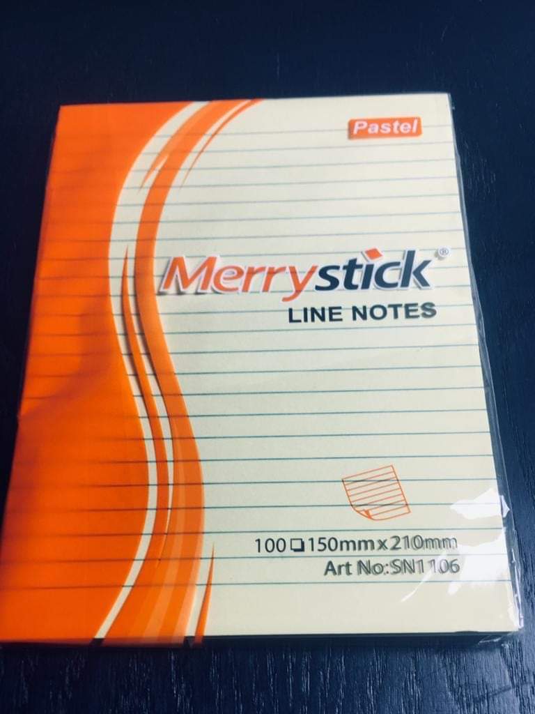 Merry Stick Sn1101 Sticky Note 100 Sheets6X8 line notes
