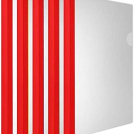 Waterproof Pull The Pole Clip File Folder Plastic Insert Pages Thicken large 10 pcs