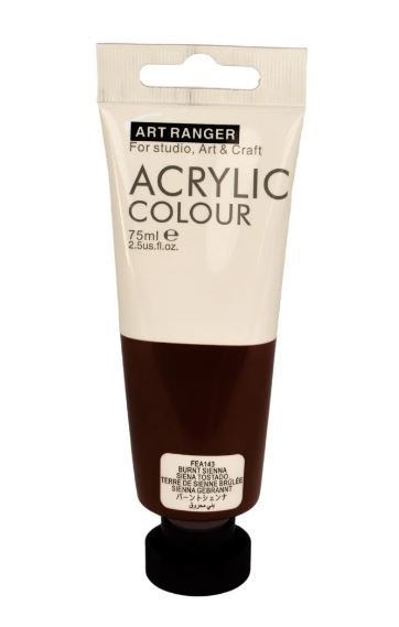 Acrylic Paint Burnt Umber Colour-75 ml tube