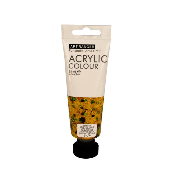 Acrylic Paint Glitter Purple Colour-75 ml tube