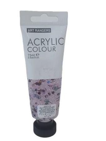 Acrylic Paint GlitterBlueColour-75 ml tube