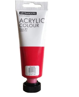 Acrylic Paint Orange Colour-75 ml tube