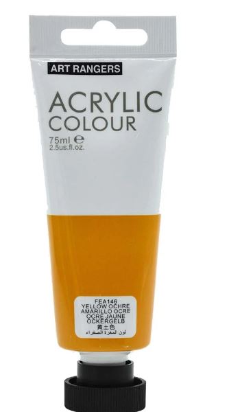 Acrylic Paint Yellow Ochre Colour-75 ml tube