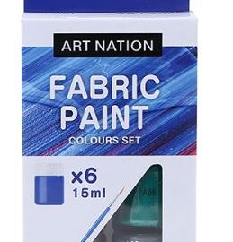 Art Nation fabric paint set 6 15 ml_1 brush