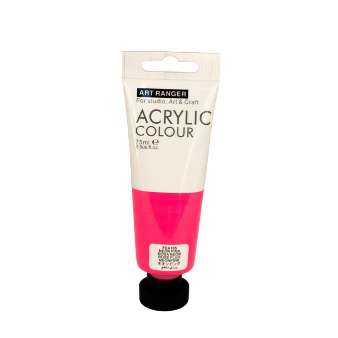 Art Ranger Neon Pink Acrylic Color 75 ml Tube