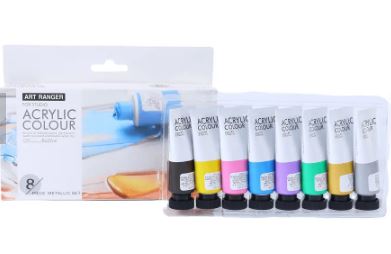 Art Rangers Acrylic Color Set Metallic Acrylic Color 22 ml * 8 colors