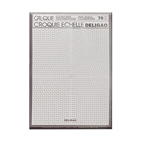 calque A4 Tracing Paper Set 20 Sheets 65 grams Clear