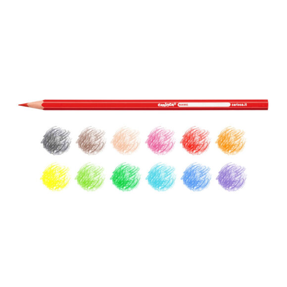 ⁦Carioca color  PENCILS pack of 12⁩ - الصورة ⁦2⁩