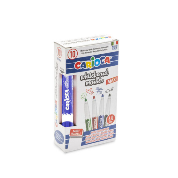 Carioca WHITEBOARD MARKERS MAXI TIPpack of 10 -blue