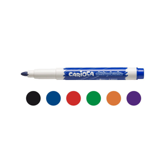 ⁦Carioca WHITEBOARD MARKERS MEDIUM TIP pack of 6⁩ - الصورة ⁦2⁩
