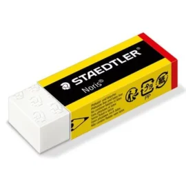 EraserSingle yellowproduct, size 65 x 23 x 13 mm