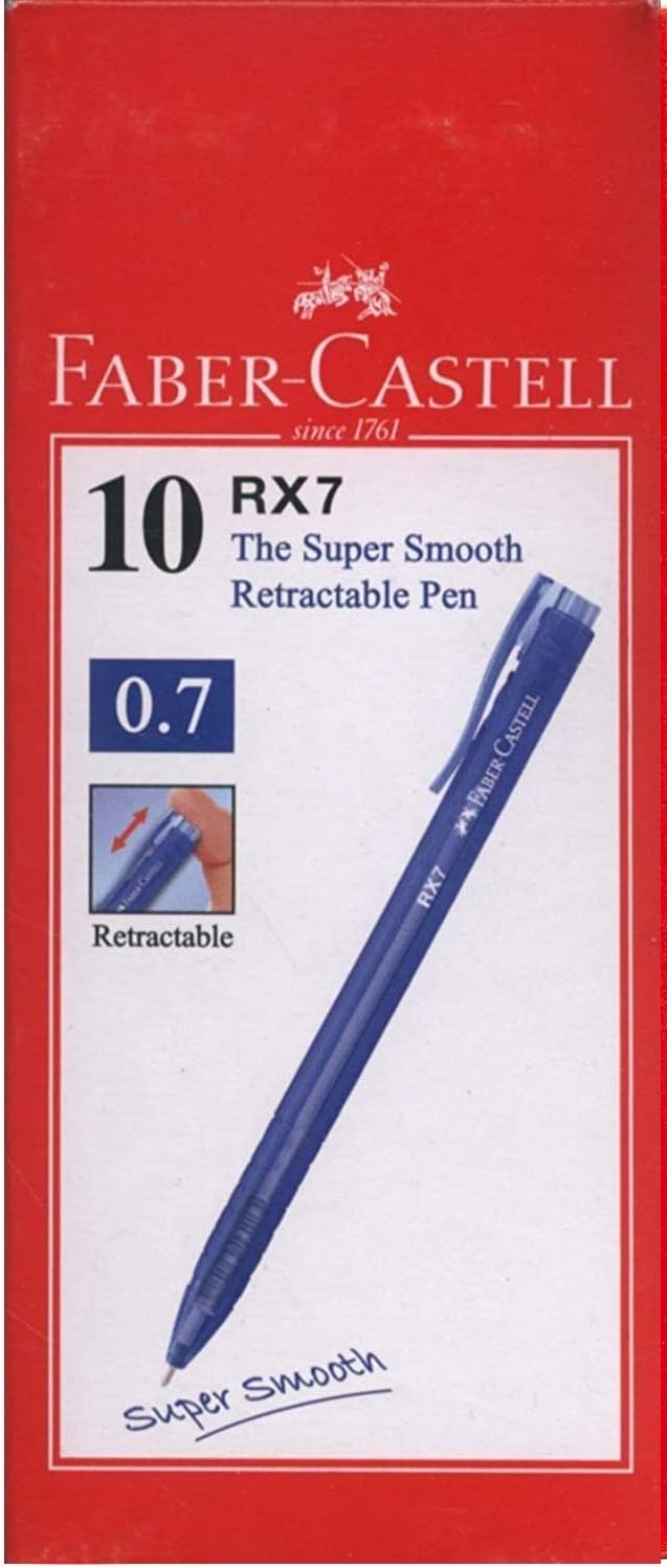 Faber- castell ballpoint Blue pen  0,7mm pack of 10