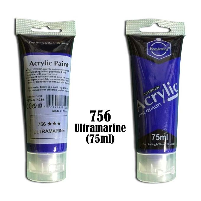 Keep Smiling Acrylic Paint Tube 75 ML -white