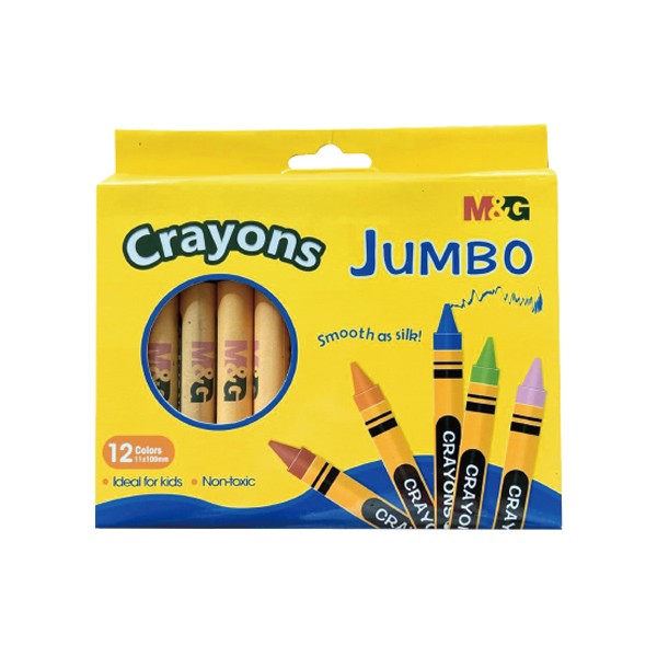 M&G jumbo crayons 12 colors