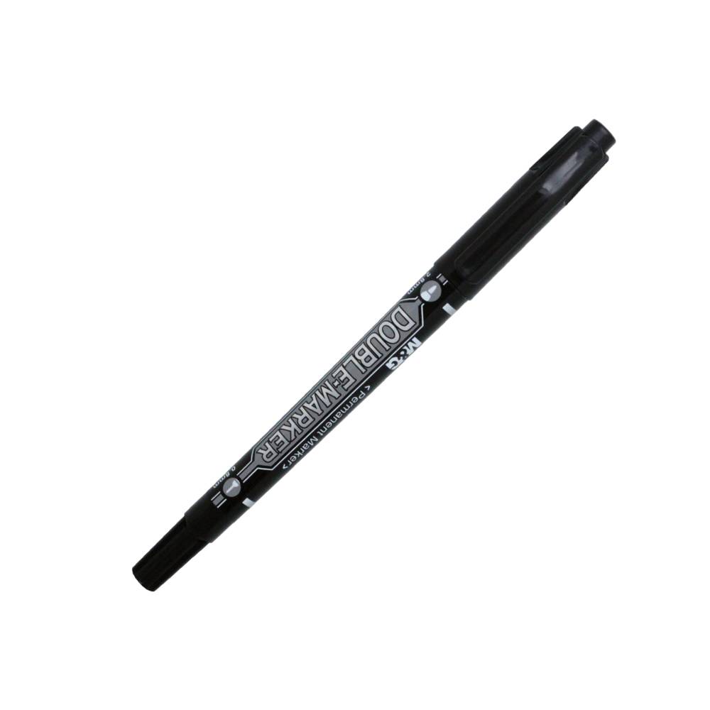 M&G PERMANENT DOUBLE MARKER 0.8MM/2.8MM 2 IN 1 Black