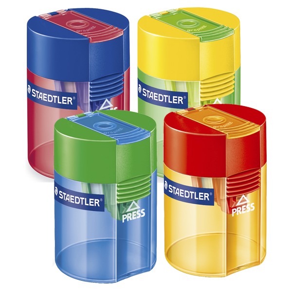 STAEDTLER SINGLE HOLE TUB BARREL PENCIL SHARPENER REF: 511 006