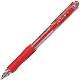 Uniball Laknock SN100 Ballpoint Pen - 0.5 mm - Red